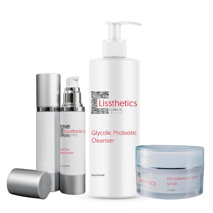 Kit for Oily Skin + Microdermabrasion Exfoliator - Lissthetics Clinical Skincare